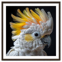 Close Up Of A Cockatoo With Yellow Crest