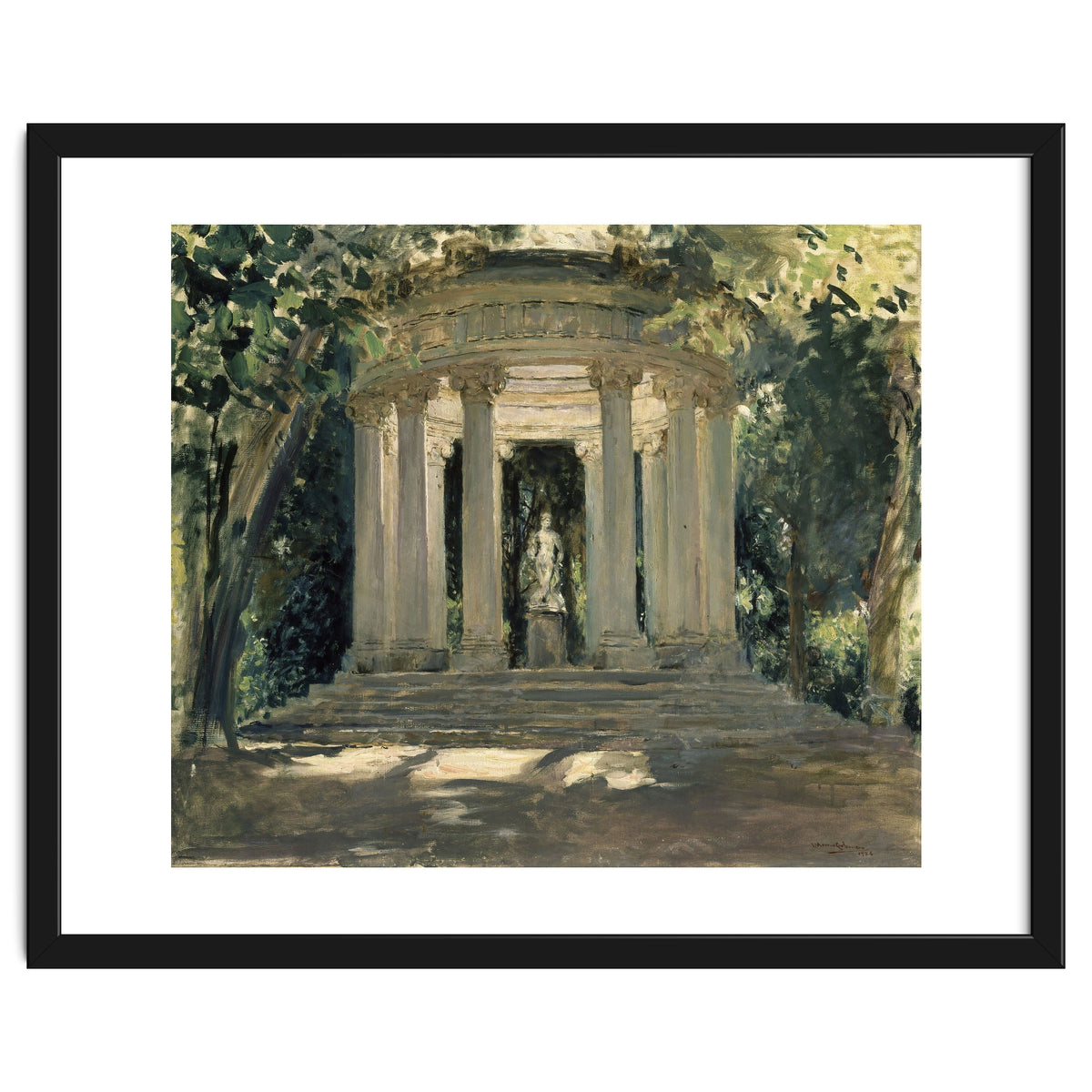 THE VILLA ADRIANA OF TIVOLI (ROME) - 1926 - OIL ON CANVAS - 0.60 X 0.70 M.