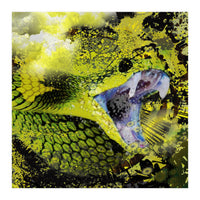 Green Viper Reptile (Print Only)