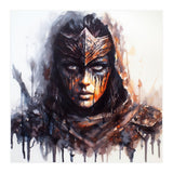 Armored Medieval Warrior Woman (Print Only) thumbnail