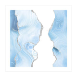 Blue & Silver Agate Glitter Texture 06 (Print Only) thumbnail