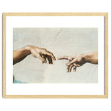The Sistine Chapel; ceiling frescos after restoration. The creation of Adam. thumbnail