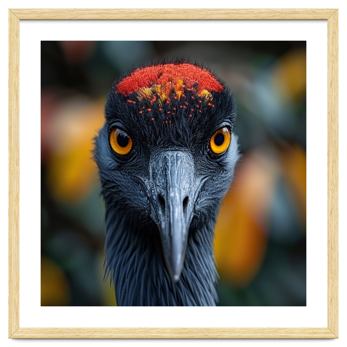 Close Up Of A Strikingly Beautiful Bird Face