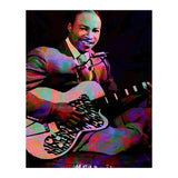 Jimmy Reed American BLues Musician Legend Colorful (Print Only) thumbnail