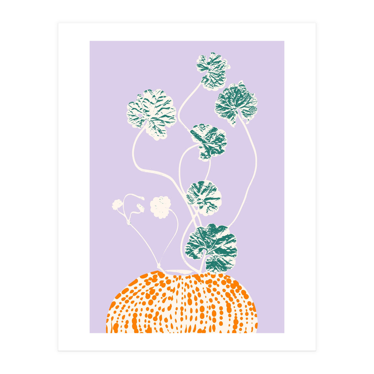 Plant based happyness Ajuga still life (Print Only)
