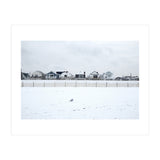 A seagull and snow covered houses (Print Only) thumbnail