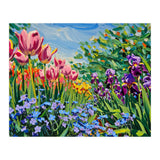 Vibrant Spring Meadow Oil Painting (Print Only) thumbnail