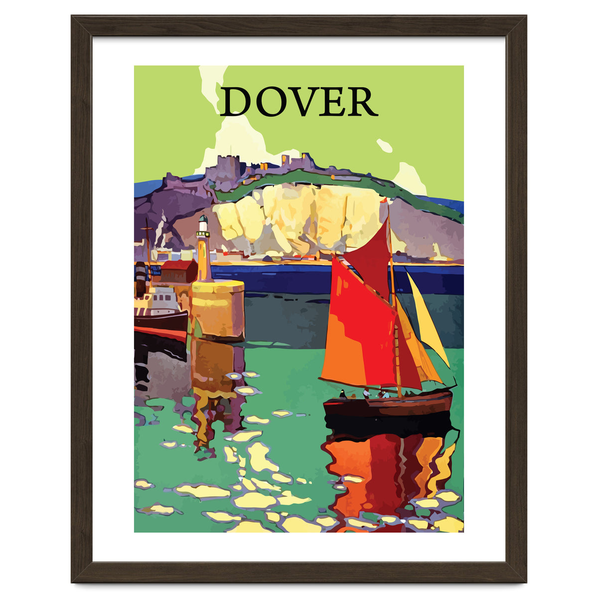 Dover, Sailing boat Near the Coast