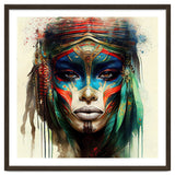 Turquoise Warrior Woman Portrait thumbnail