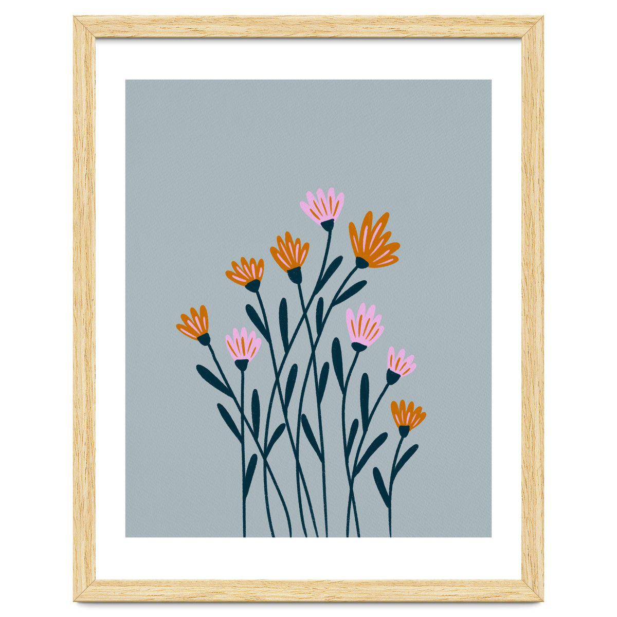 Orange and Pink Flowers