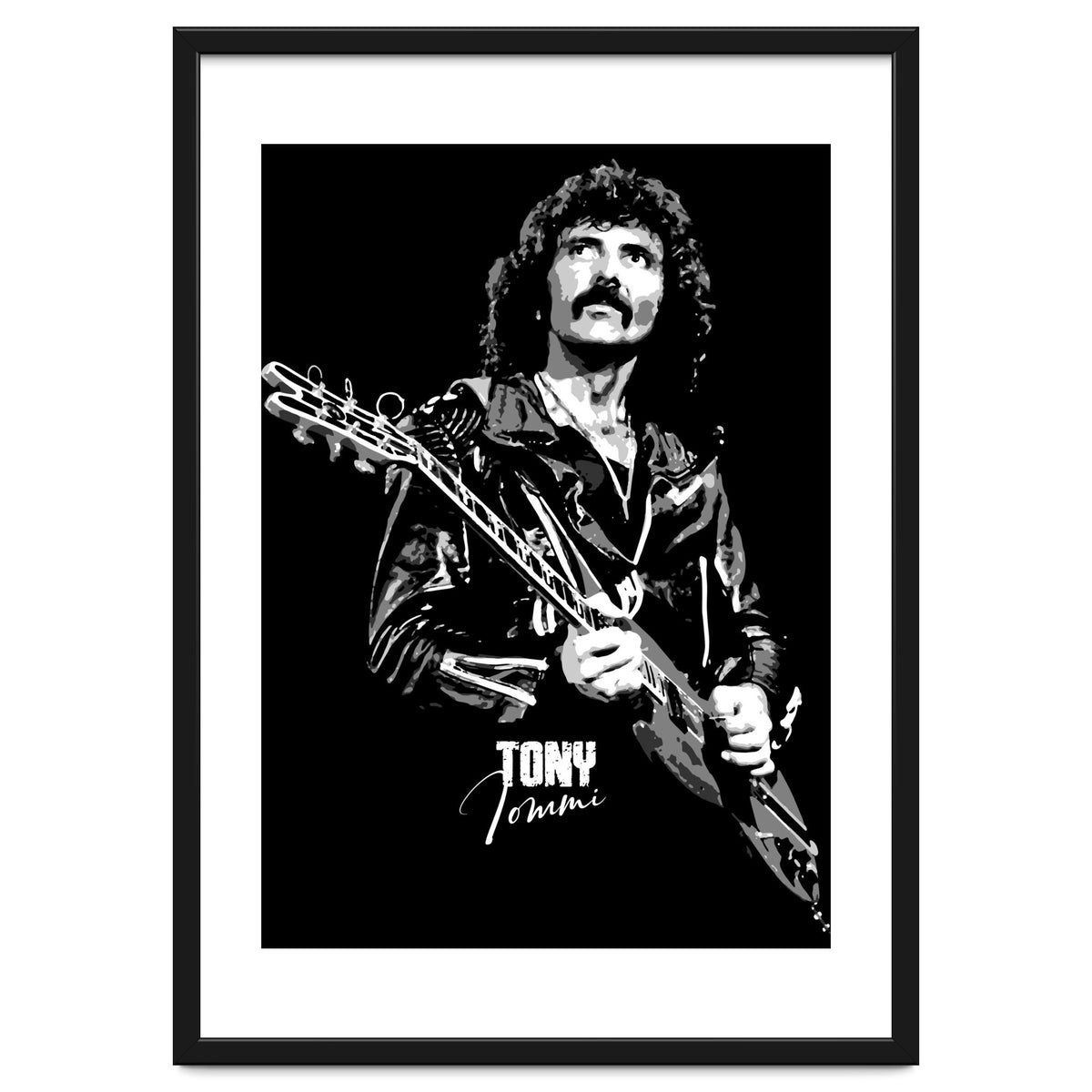 Tony Iommi American Musician Legend In Grayscale