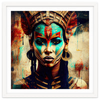 Armored Warrior Woman Portrait