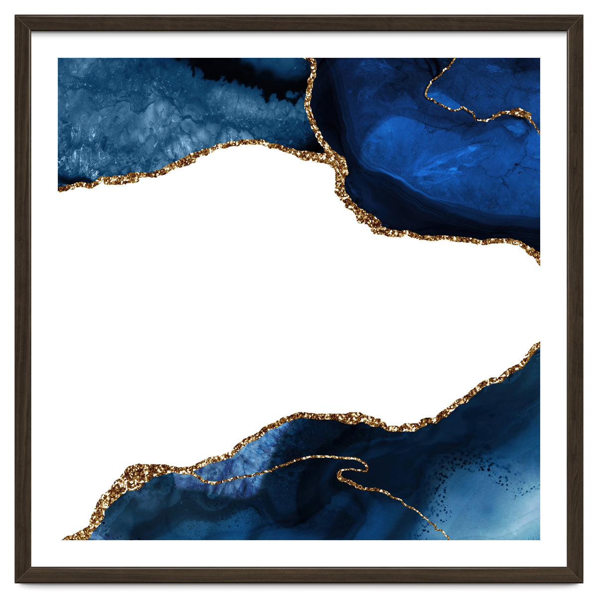 Navy & Gold Agate Texture 25