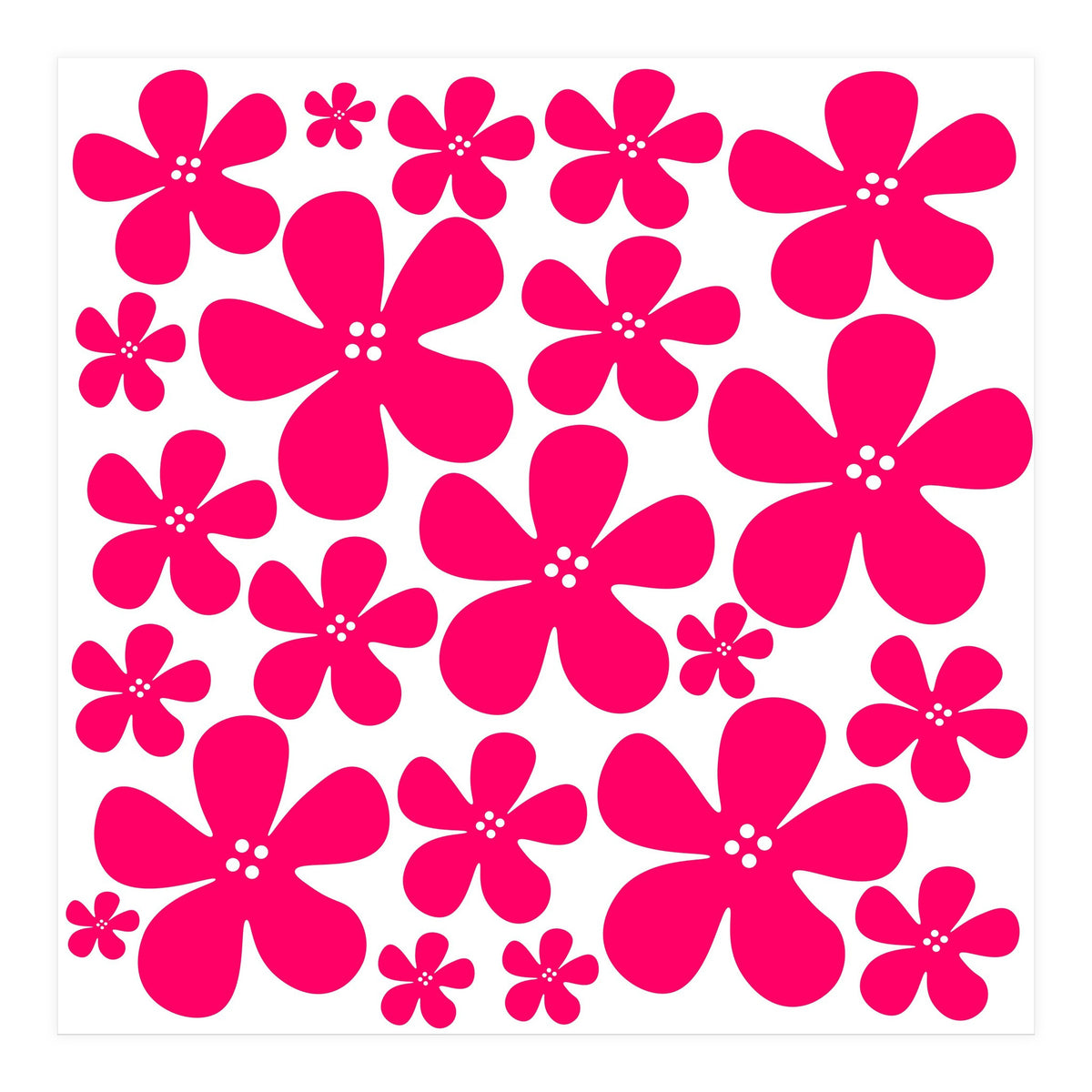 Pink Flowers Pattern (Print Only)