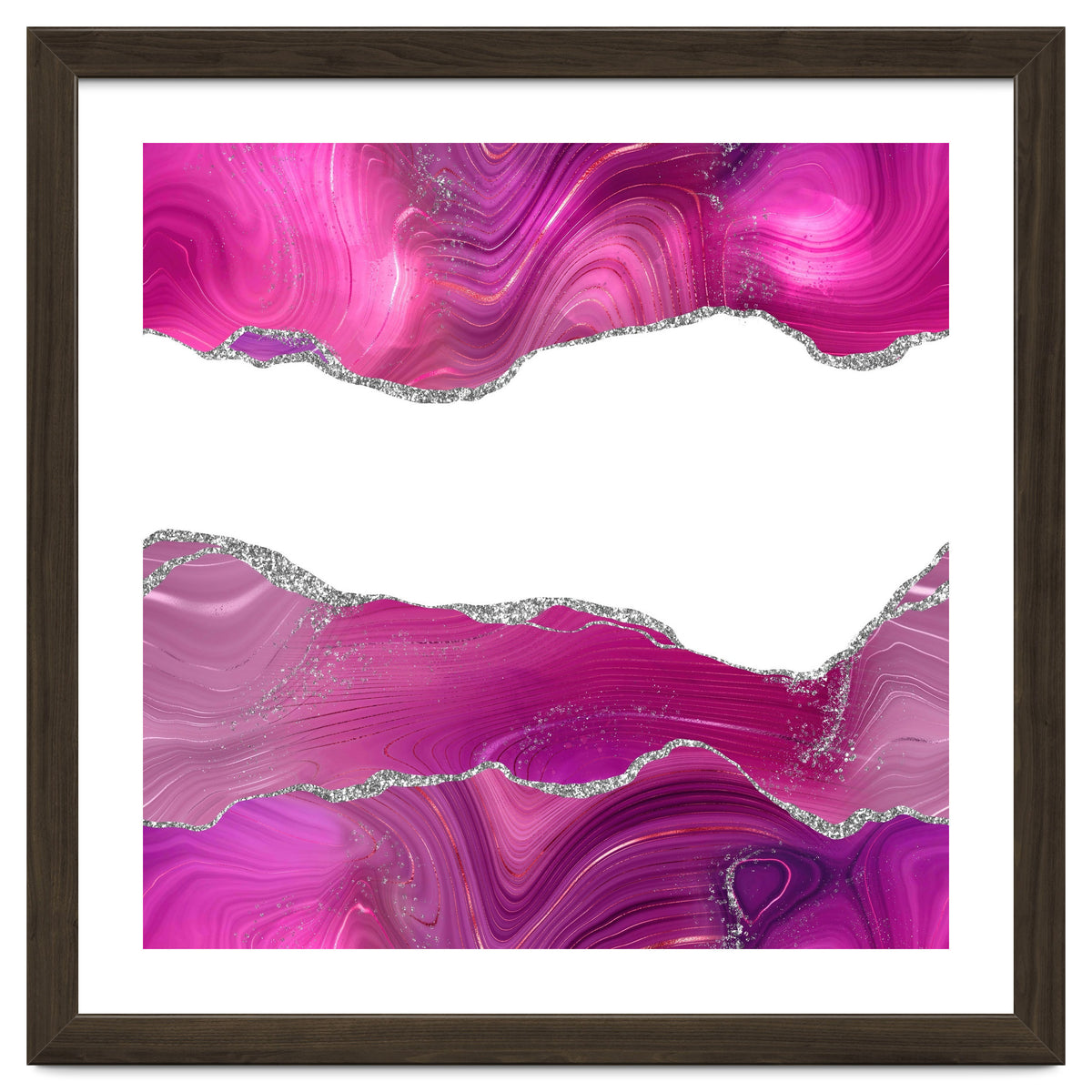 Magenta & Silver Agate Texture 08
