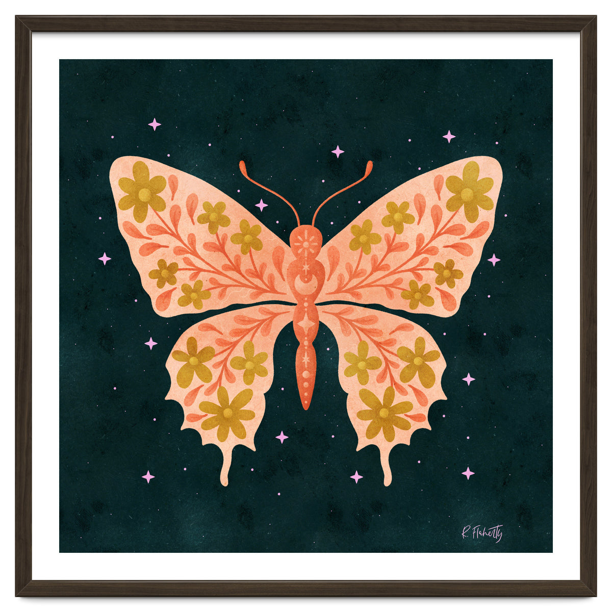 Cosmic Floral Butterfly