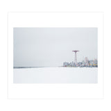 Amusement park in the winter seascape (Print Only) thumbnail