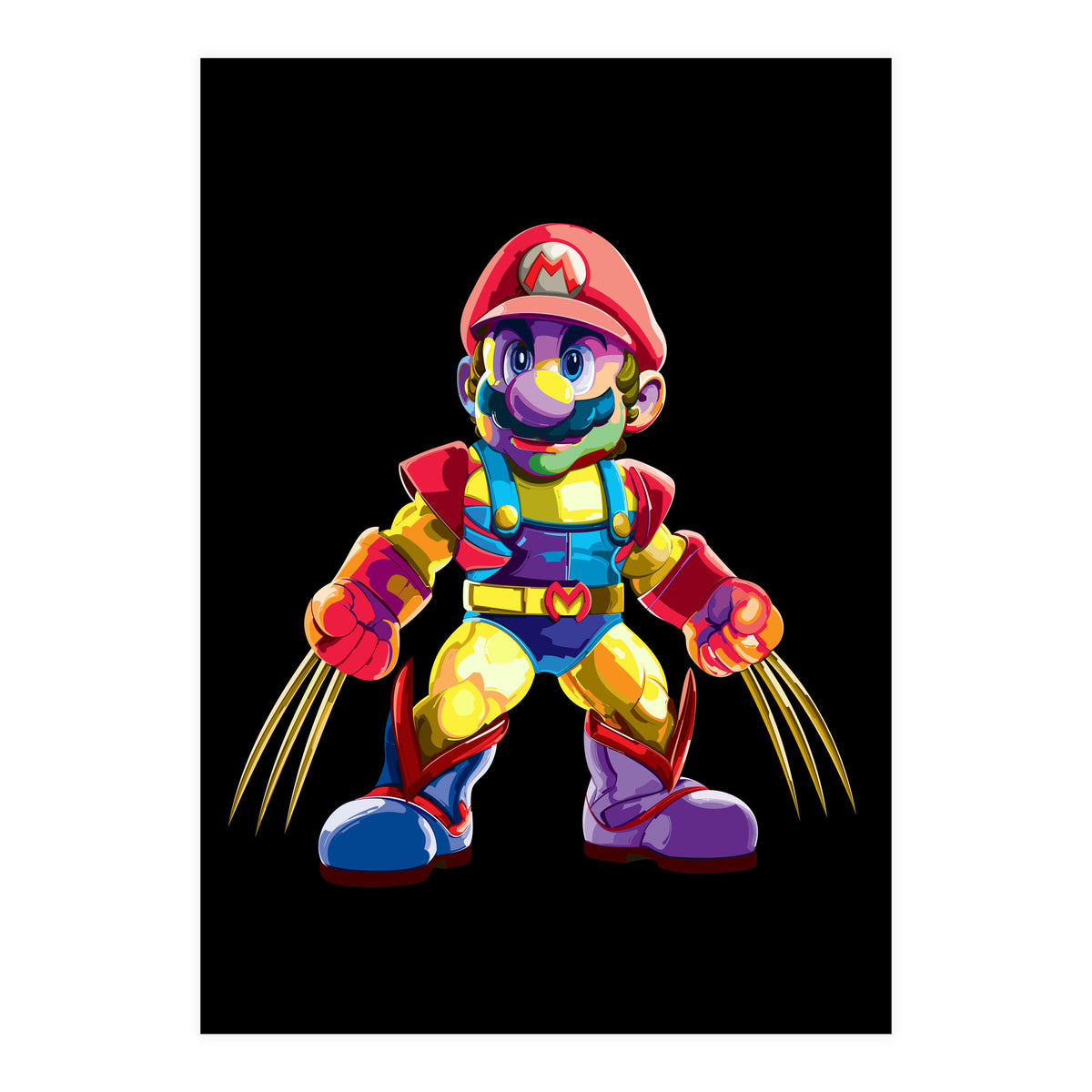 Mario Bros Action Fight Game 2 (Print Only)