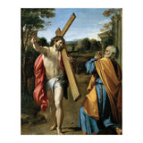 Annibale Carracci / 'Domine, quo vadis?', c. 1602, Oil on panel, 77.4 x 56.3cm. AGOSTINO CARRACCI. (Print Only) thumbnail