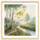 Birch Grove Serenity: A Meadow Wildflower Path thumbnail