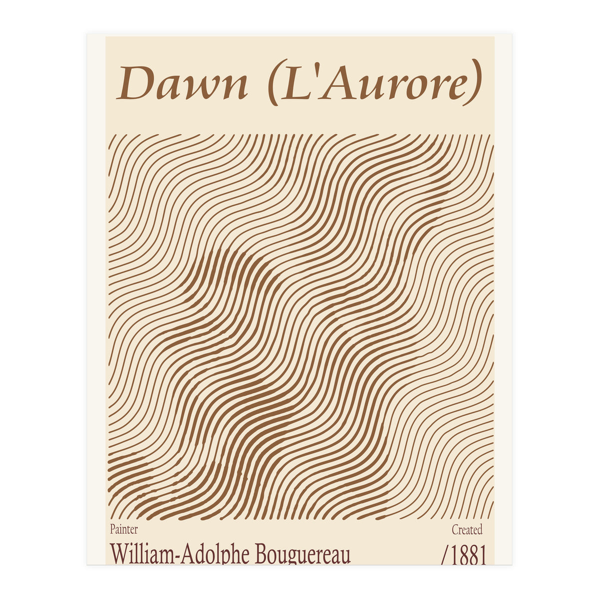 Dawn (l'aurore) – William Adolphe Bouguereau 1881 (Print Only)