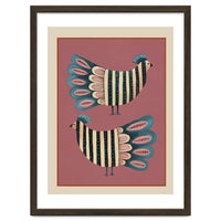Striped Bird Pair I