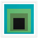 JOSEF ALBERS - HOMAGE TO THE SQUARE GREEN BLACK thumbnail