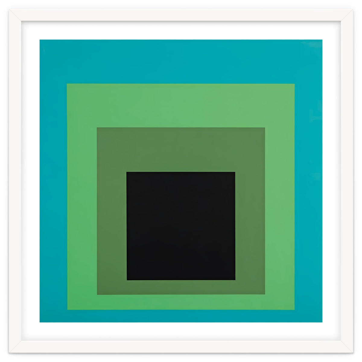 JOSEF ALBERS - HOMAGE TO THE SQUARE GREEN BLACK