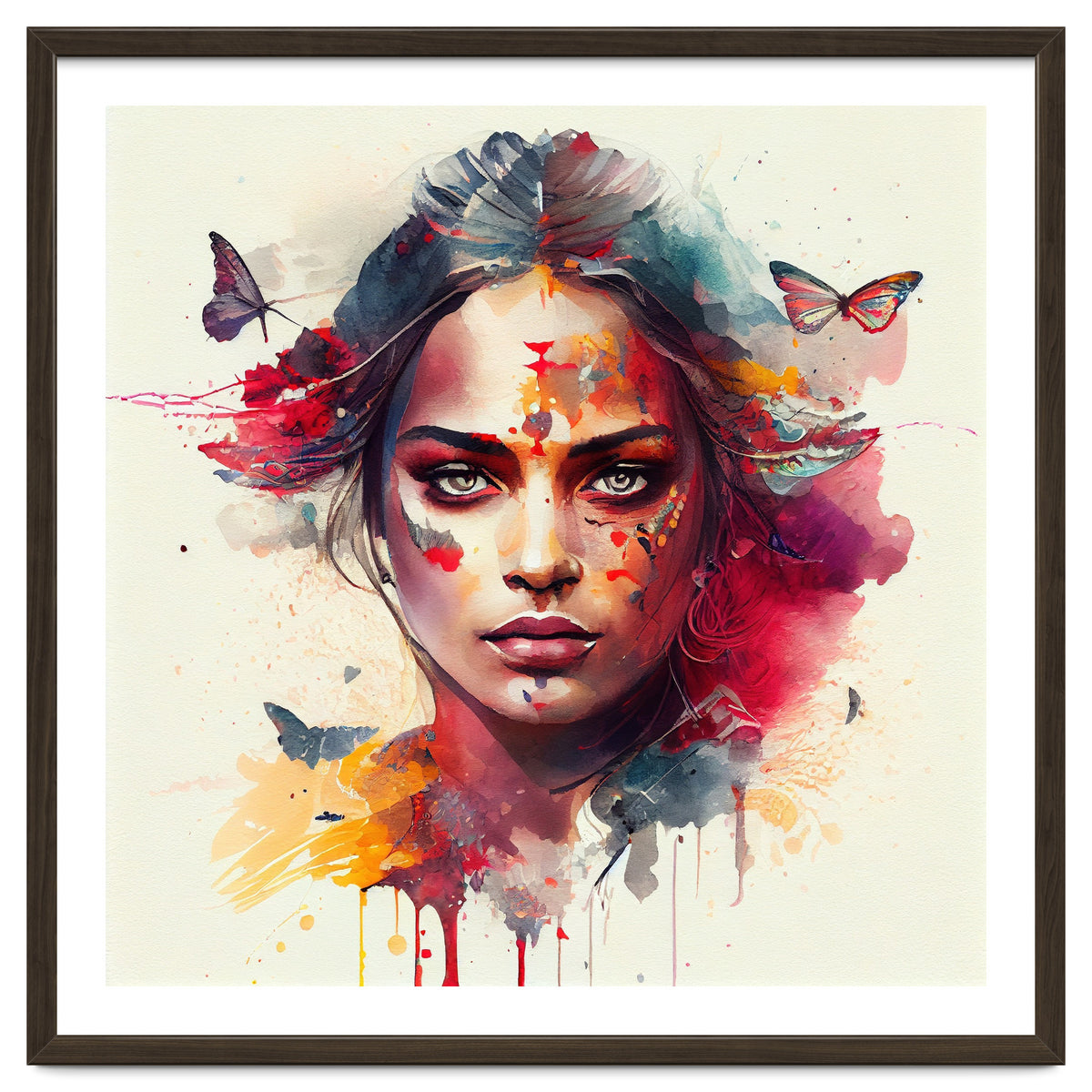 Festival Butterflies Hindu Portrait