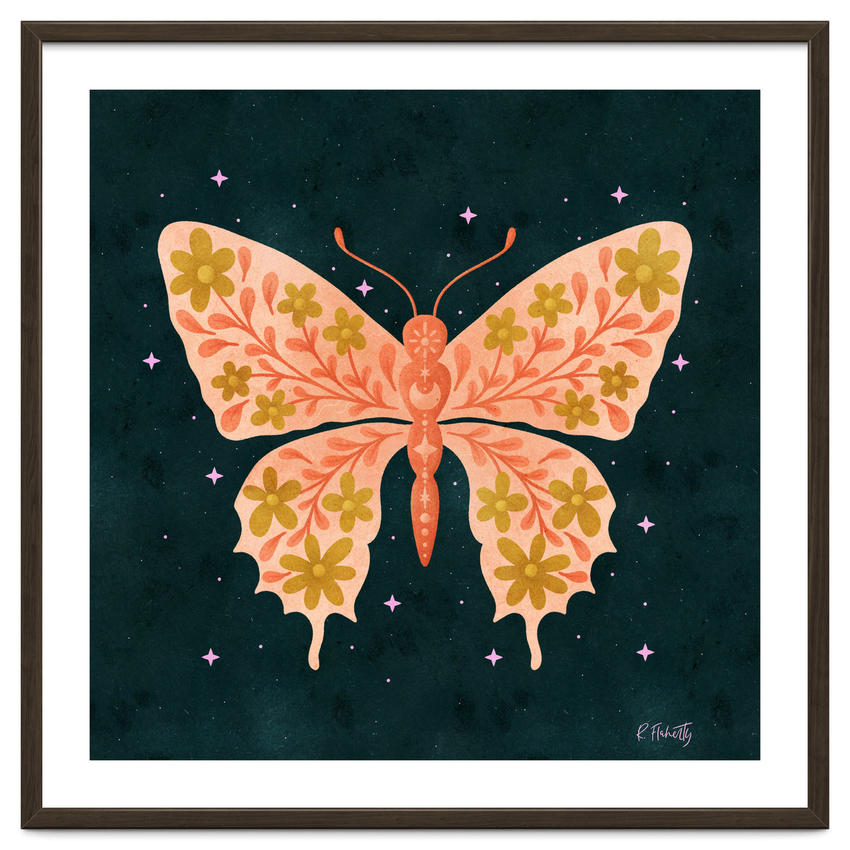 Cosmic Floral Butterfly