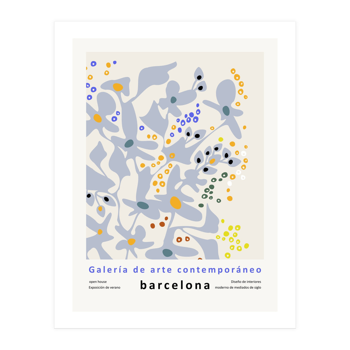 Contemporary art gallery Barcelona design and interior (Print Only)