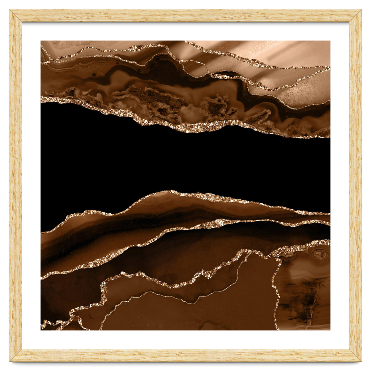 Brown & Gold Agate Texture 11