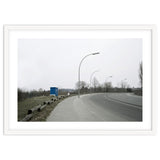 Street light on the curving road thumbnail