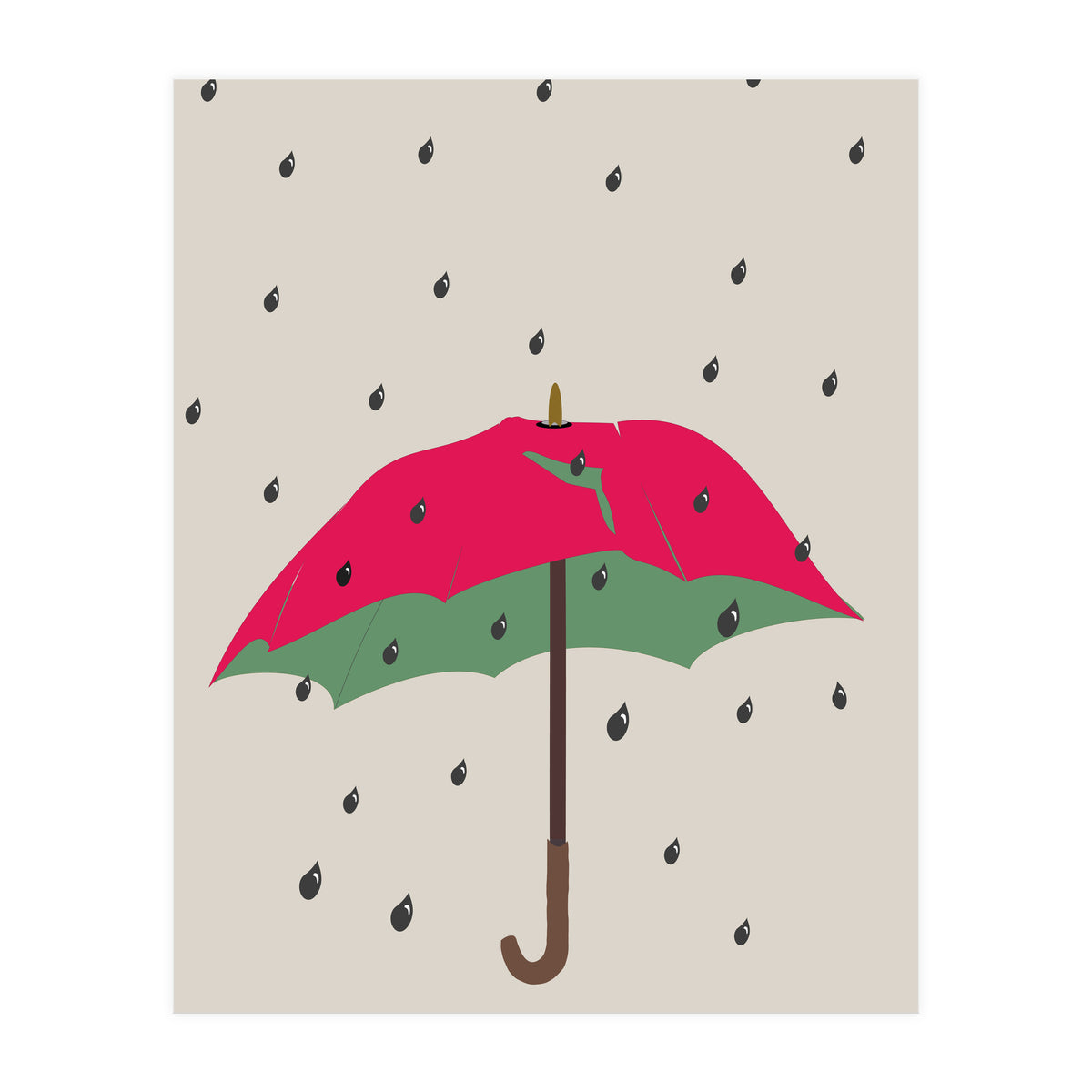 Watermelon Umbrella (Print Only)
