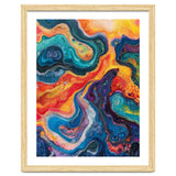 Vibrant Fluid Acrylic Pour Abstract Art thumbnail