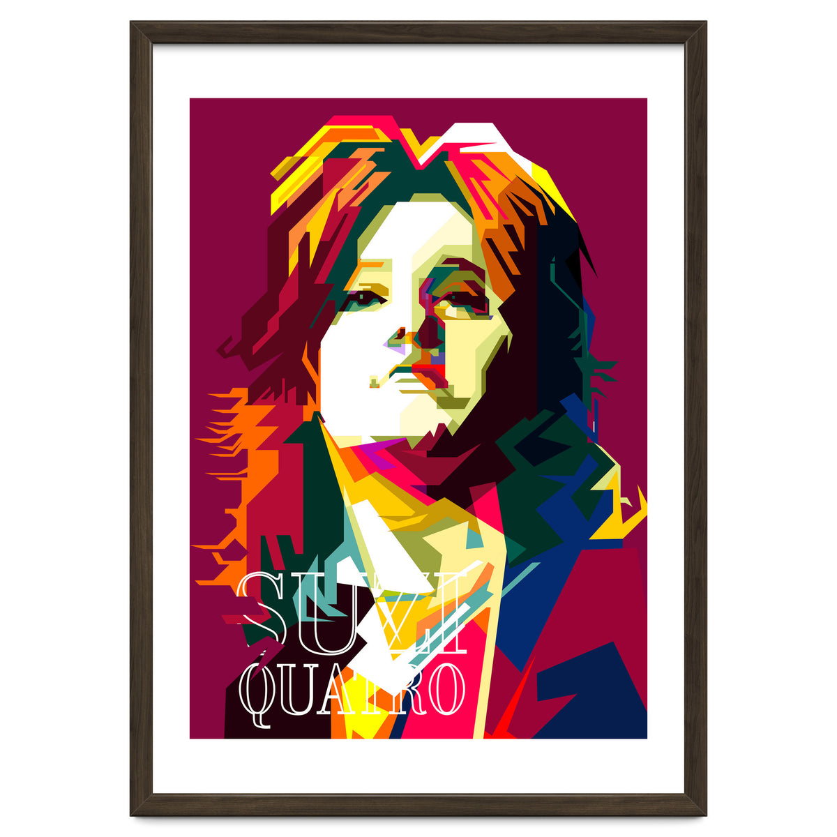 Suzi Quatro Blues Singer Pop Art WPAP