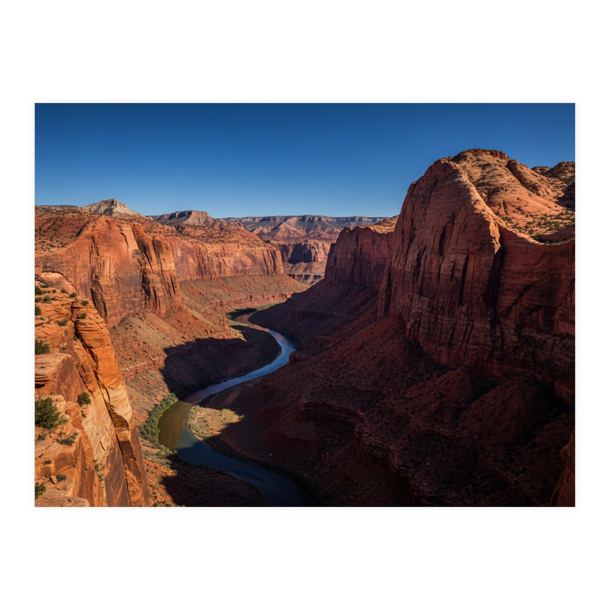 Canyon Majesty: River Through the Red Rocks (Print Only)