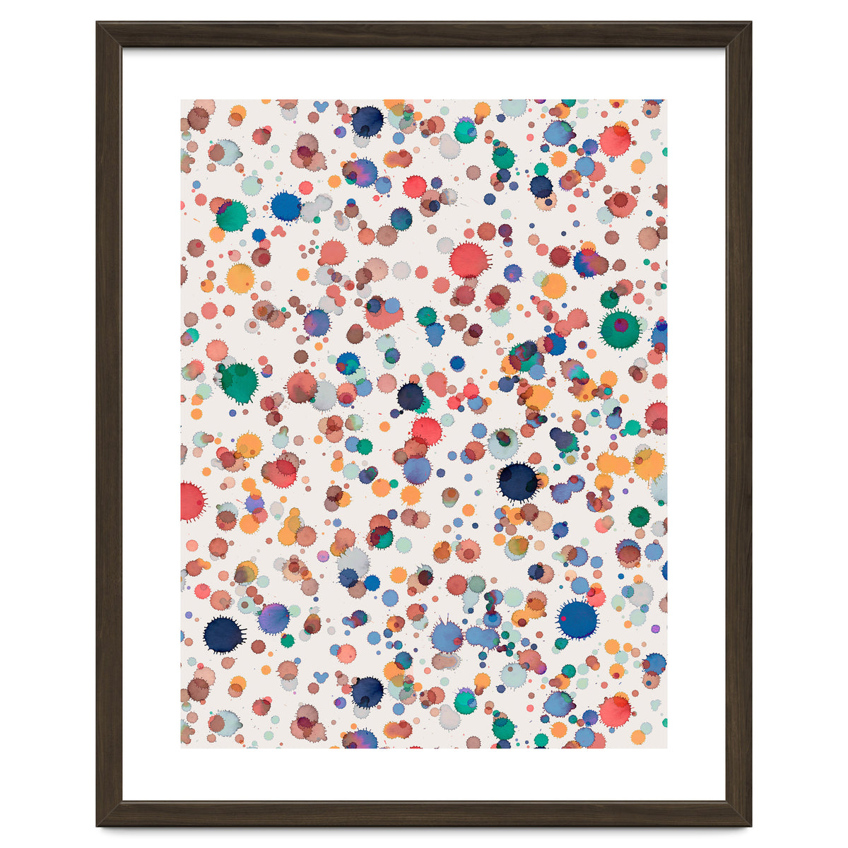 Drops Watercolor Texture Blue