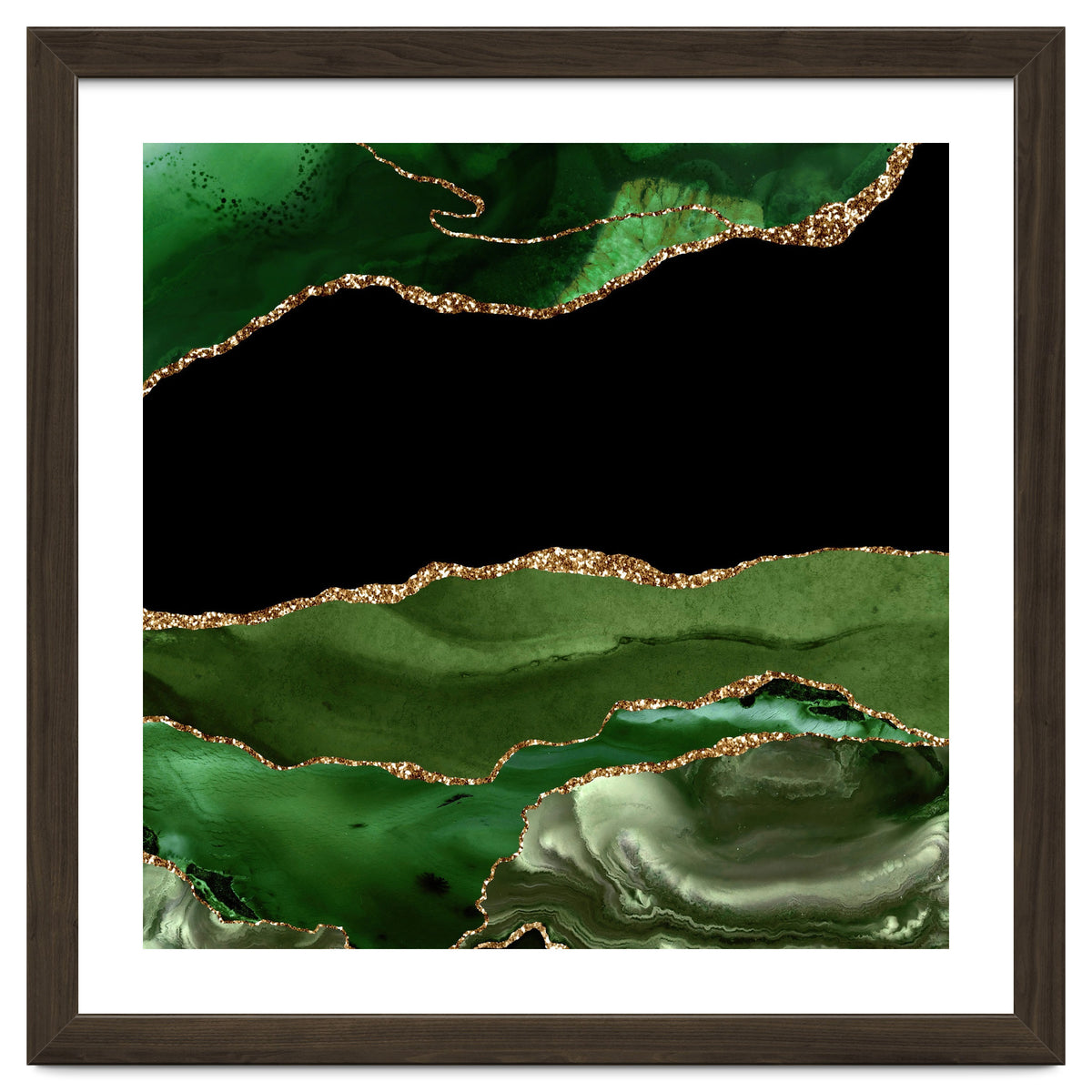 Green & Gold Agate Texture 16