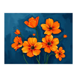 Orange Blue Flower (Print Only) thumbnail