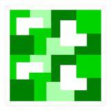 Green Abstract Square Tiles (Print Only) thumbnail