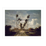 'The Avenue at Middelharnis', 1689, Oil on canvas, 103 x 141 cm. (Print Only) thumbnail