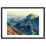 Hyper-Realistic Mountain Range Landscape Art thumbnail