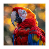 Scarlet Macaw Parrot Close Up Portrait (Print Only) thumbnail