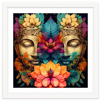 Twin Lotus Buddha Portrait