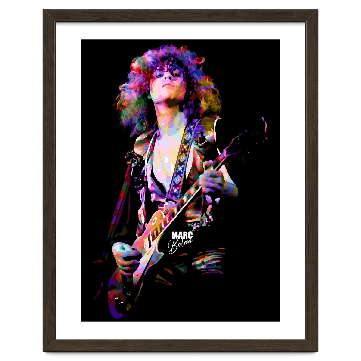 Marc Bolan Musician Legend in Colorful