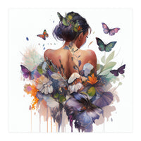 Butterfly Botanical Back (Print Only)