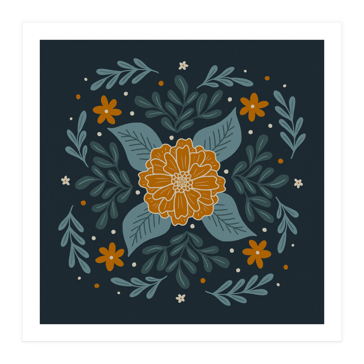 Circular Flowers 3 (Print Only)