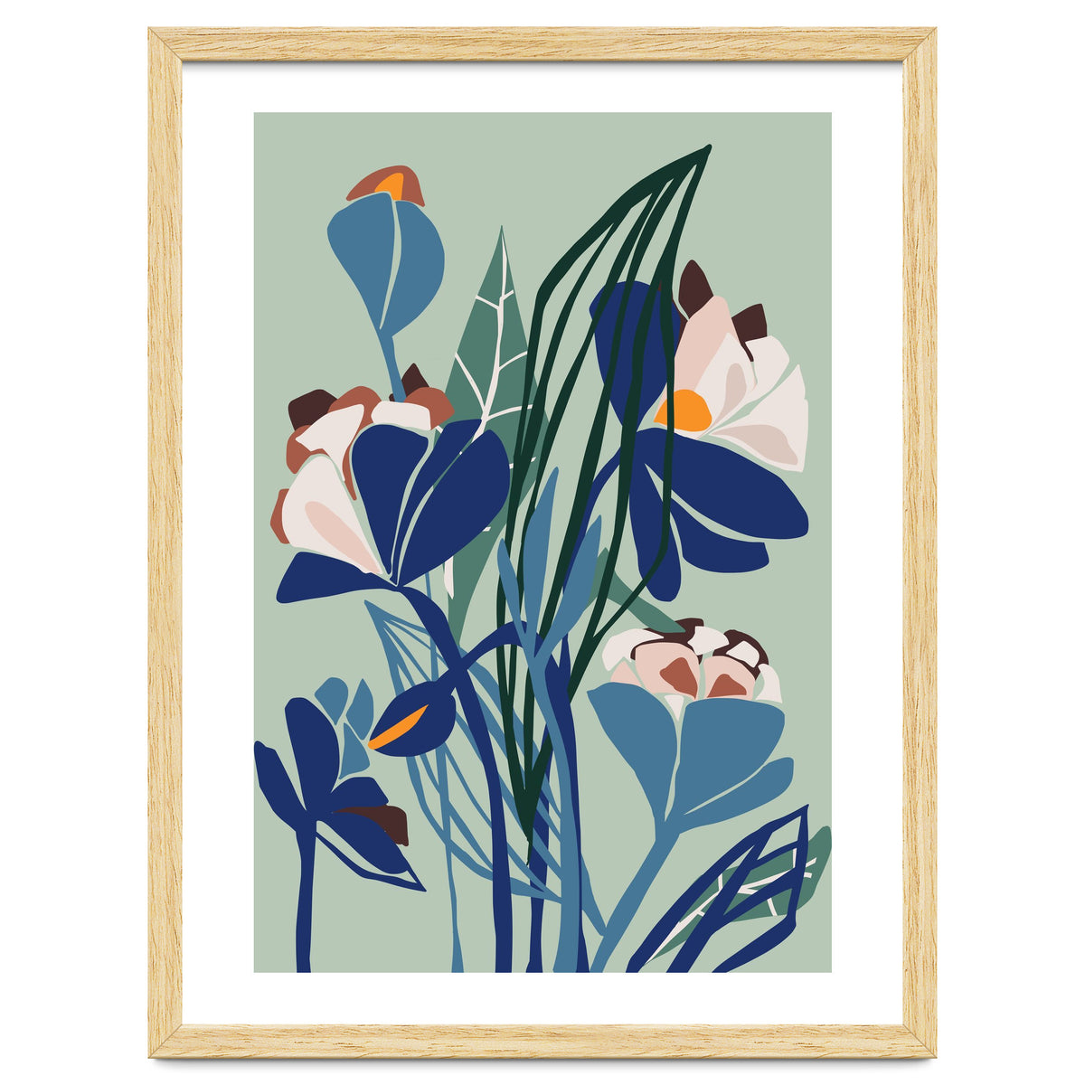 Florals At Night – Modern Illustration Light