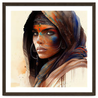 Watercolor Tuareg Woman #9